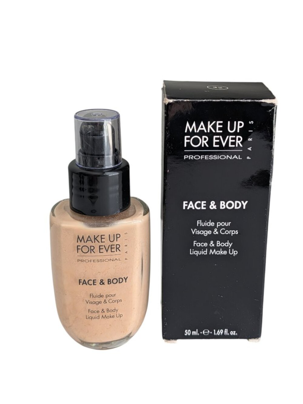 Make Up For Ever Face & Body Liquid Make-up Shade #32 New with Box Discontinued